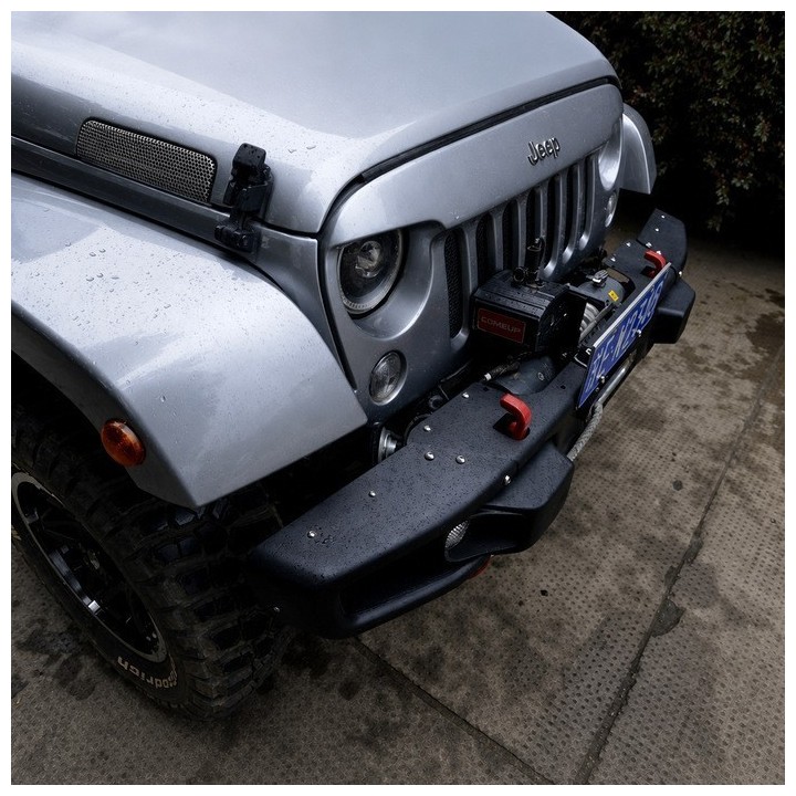 Stalowy przedni zderzak z płytą montażową wyciągarki Snakeman 4WD — Jeep Wrangler JK (SNBF10) - ujęcie 10