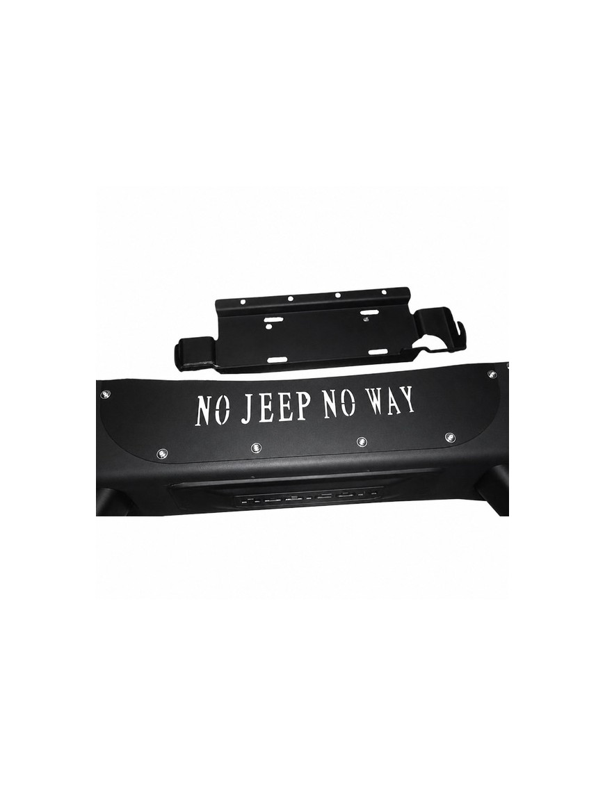 Stalowy przedni zderzak z płytą montażową wyciągarki Snakeman 4WD — Jeep Wrangler JK (SNBF10) - ujęcie 12