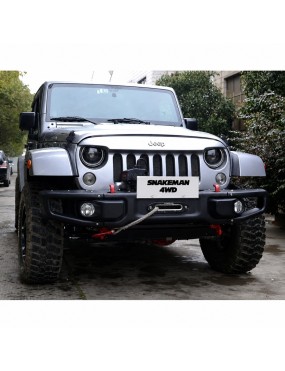 Stalowy przedni zderzak z płytą montażową wyciągarki Snakeman 4WD — Jeep Wrangler JK (SNBF10) - ujęcie 15