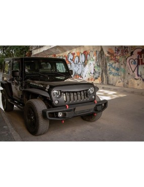 Stalowy przedni zderzak z płytą montażową wyciągarki Snakeman 4WD — Jeep Wrangler JK (SNBF10) - ujęcie 16