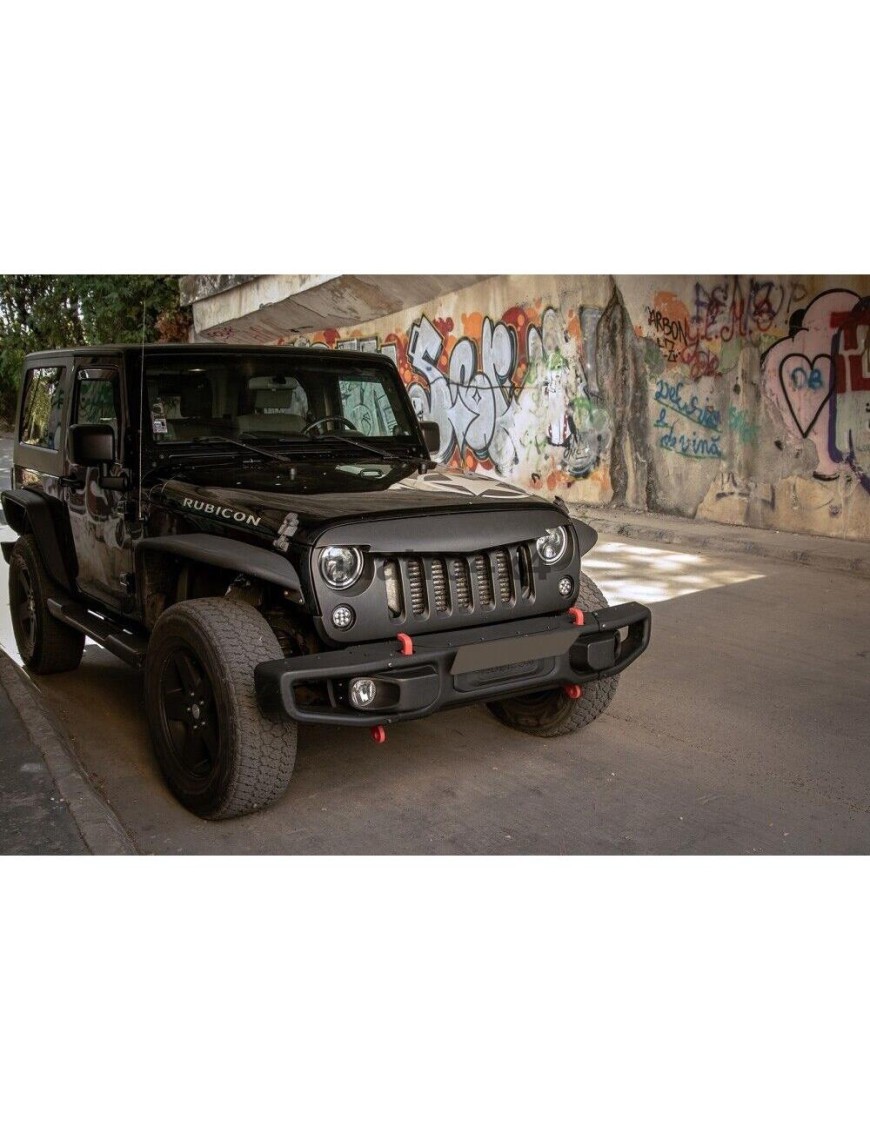 Stalowy przedni zderzak z płytą montażową wyciągarki Snakeman 4WD — Jeep Wrangler JK (SNBF10) - ujęcie 16