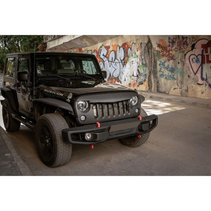 Stalowy przedni zderzak z płytą montażową wyciągarki Snakeman 4WD — Jeep Wrangler JK (SNBF10) - ujęcie 16