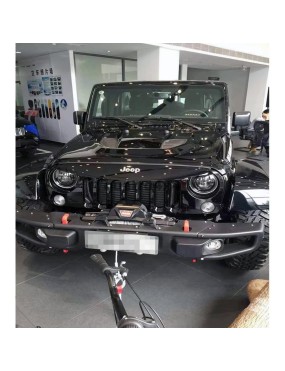 Stalowy przedni zderzak z płytą montażową wyciągarki Snakeman 4WD — Jeep Wrangler JK (SNBF10) - ujęcie 18