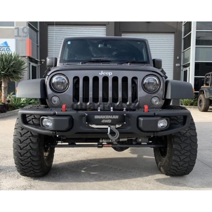 Stalowy przedni zderzak z płytą montażową wyciągarki Snakeman 4WD — Jeep Wrangler JK (SNBF10) - ujęcie 19