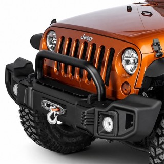 Przedni stalowy zderzak WRAZ z płytą montażową wyciągarki Snakeman 4WD — Jeep Wrangler JK (SNBF14) - ujęcie 2