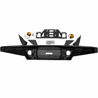 Przedni aluminiowy zderzak WRAZ z płytą montażową wyciągarki Snakeman 4WD — Suzuki Jimny (SNBF21A)
