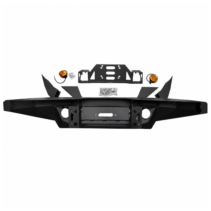Przedni aluminiowy zderzak WRAZ z płytą montażową wyciągarki Snakeman 4WD — Suzuki Jimny (SNBF21A)