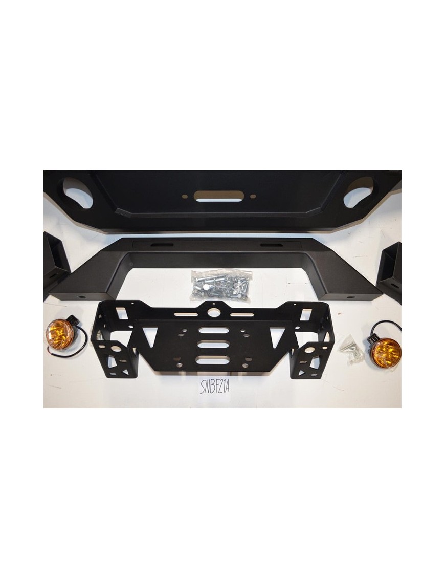 Przedni aluminiowy zderzak WRAZ z płytą montażową wyciągarki Snakeman 4WD — Suzuki Jimny (SNBF21A) - ujęcie 5