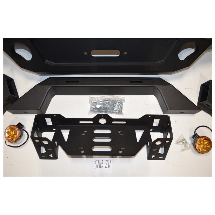 Przedni aluminiowy zderzak WRAZ z płytą montażową wyciągarki Snakeman 4WD — Suzuki Jimny (SNBF21A) - ujęcie 5