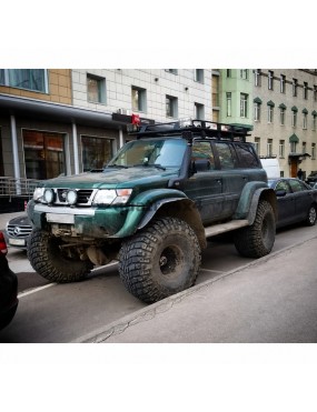 Snorkel Snakeman 4WD, lewa strona — Nissan Patrol Y61 (SNSY61A)
