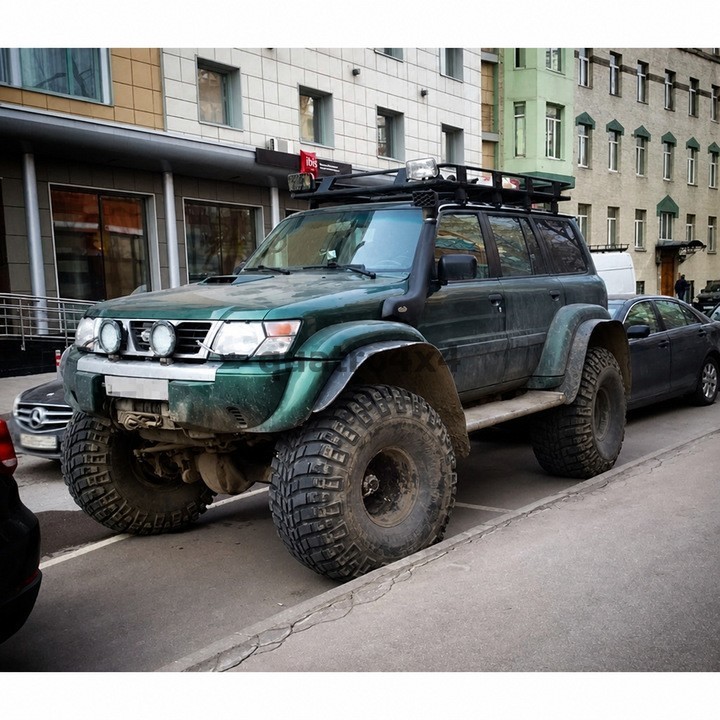 Snorkel Snakeman 4WD, lewa strona — Nissan Patrol Y61 (SNSY61A) - ujęcie 3