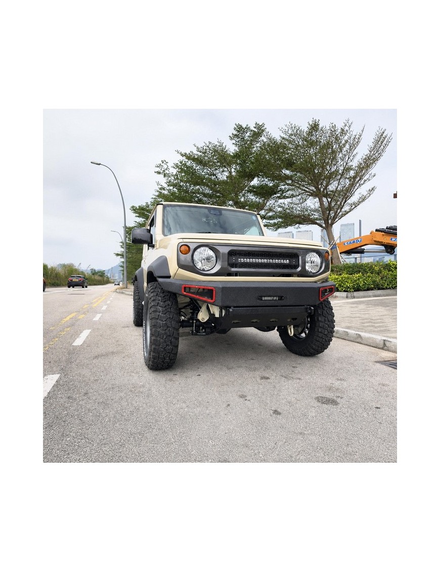 Stalowy przedni zderzak z płytą montażową wyciągarki Snakeman 4WD — Suzuki Jimny (SNBF17) - ujęcie 4 Stalowy przedni zderzak z płytą montażową wyciągarki Snakeman 4WD — Suzuki Jimny (SNBF17) - ujęcie 4