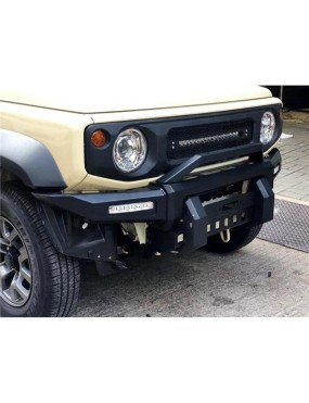 Stalowy zderzak przedni WRAZ z płytą montażową wyciągarki Snakeman 4WD — Suzuki Jimny (SNBF16) - ujęcie 3