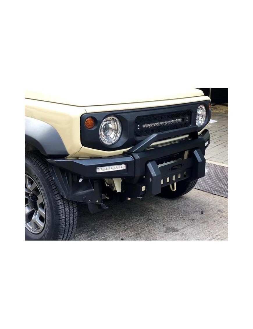Stalowy zderzak przedni WRAZ z płytą montażową wyciągarki Snakeman 4WD — Suzuki Jimny (SNBF16) - ujęcie 3