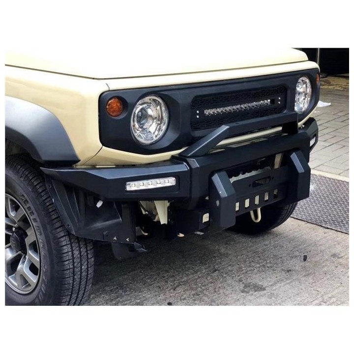 Stalowy zderzak przedni WRAZ z płytą montażową wyciągarki Snakeman 4WD — Suzuki Jimny (SNBF16) - ujęcie 3