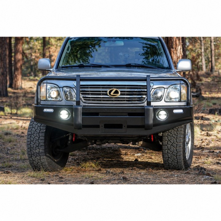 Australijski, markowy zderzak - delux commercial - ironman 4x4 — Toyota Land Cruiser, Lexus LX470 (BBCD006) - ujęcie 12