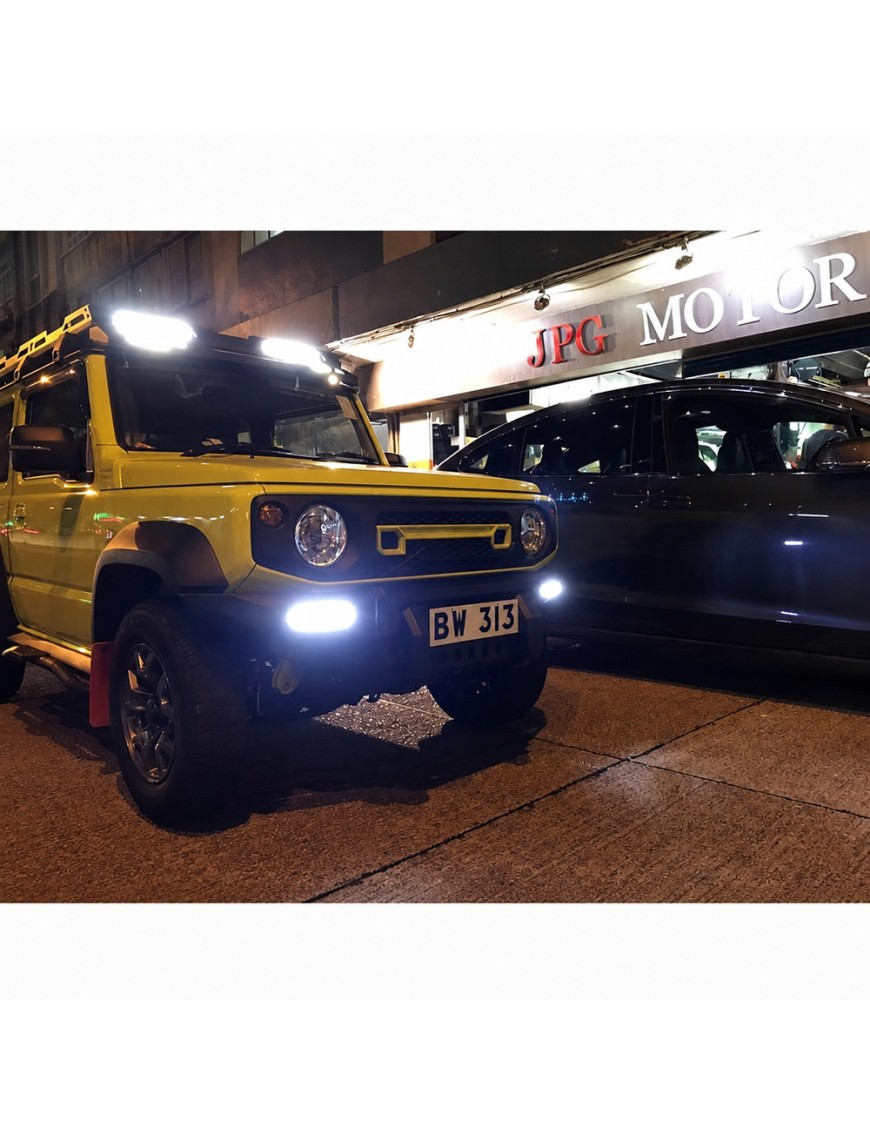 Stalowy zderzak przedni WRAZ z płytą montażową wyciągarki Snakeman 4WD — Suzuki Jimny (SNBF16) - ujęcie 6