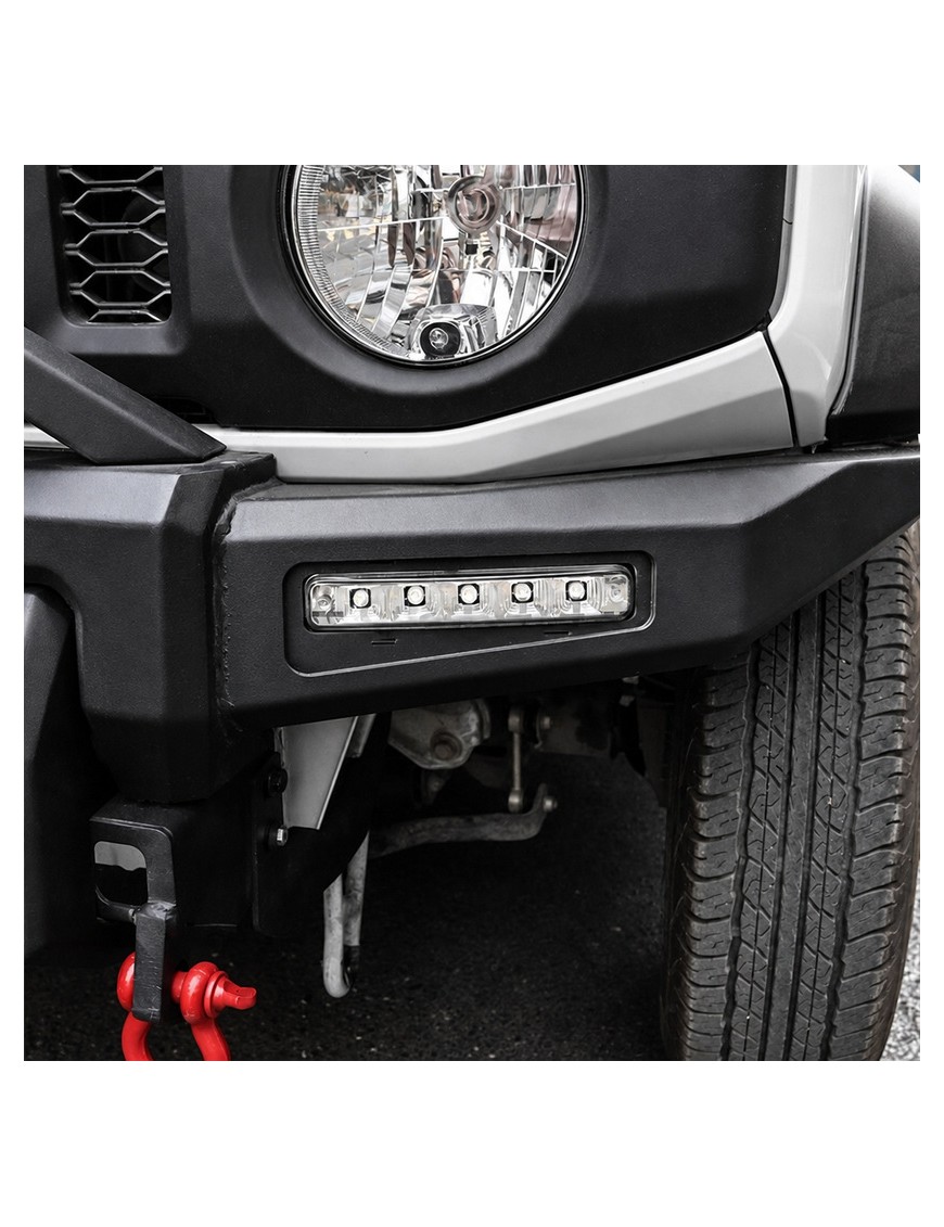 Stalowy zderzak przedni WRAZ z płytą montażową wyciągarki Snakeman 4WD — Suzuki Jimny (SNBF16) - ujęcie 7
