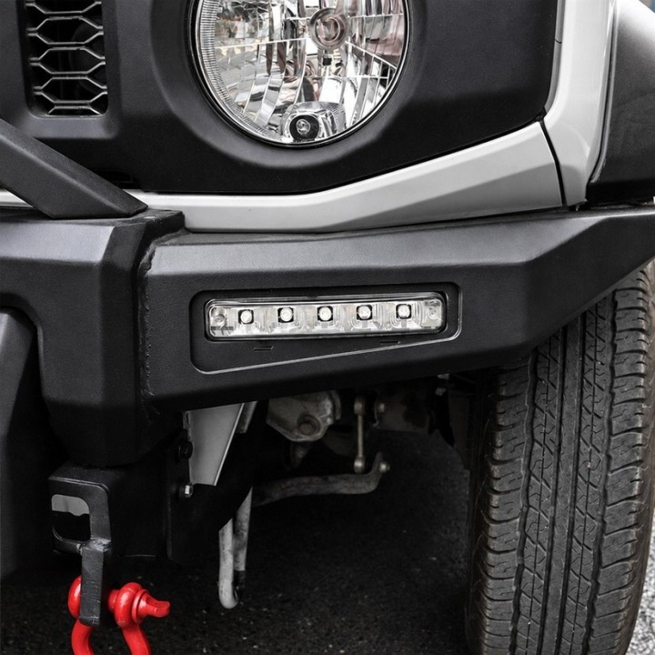 Stalowy zderzak przedni WRAZ z płytą montażową wyciągarki Snakeman 4WD — Suzuki Jimny (SNBF16) - ujęcie 7