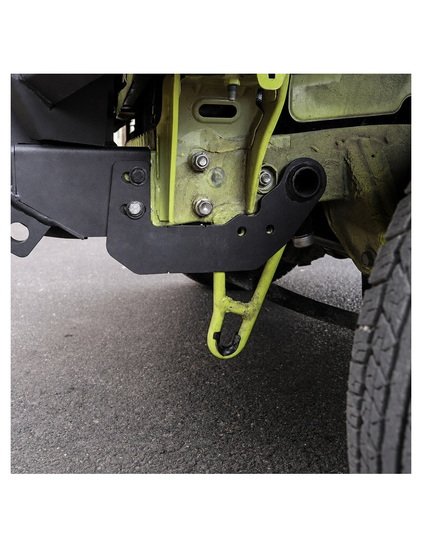 Stalowy zderzak przedni WRAZ z płytą montażową wyciągarki Snakeman 4WD — Suzuki Jimny (SNBF16) - ujęcie 8