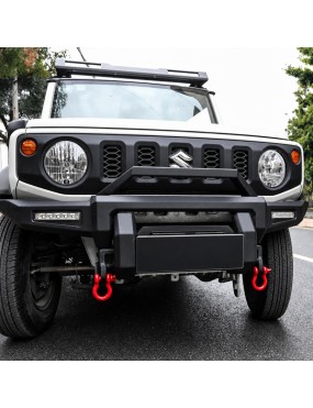 Stalowy zderzak przedni WRAZ z płytą montażową wyciągarki Snakeman 4WD — Suzuki Jimny (SNBF16) - ujęcie 9