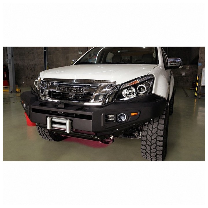 Stalowy przedni zderzak z płytą montażową wyciągarki Snakeman 4WD — Isuzu D-Max (SNBF09) - ujęcie 3