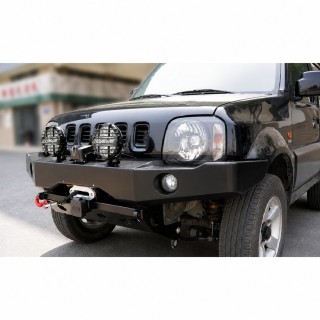 Stalowy zderzak przedni WRAZ z płytą montażową wyciągarki Snakeman 4WD — Suzuki Jimny (SNBF04) - ujęcie 2