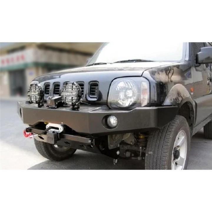 Stalowy zderzak przedni WRAZ z płytą montażową wyciągarki Snakeman 4WD — Suzuki Jimny (SNBF04) - ujęcie 8