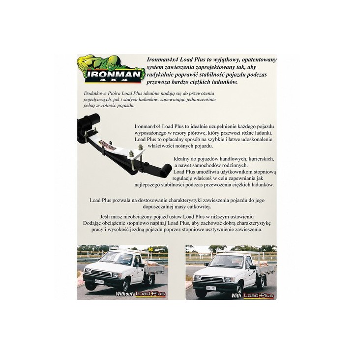 Zestaw dodatkowych PIÓR resorów IRONMAN4X4 — Fiat Fullback, Ford Ranger PX MK, Ford Ranger T6 PX (ISL6010) - ujęcie 12