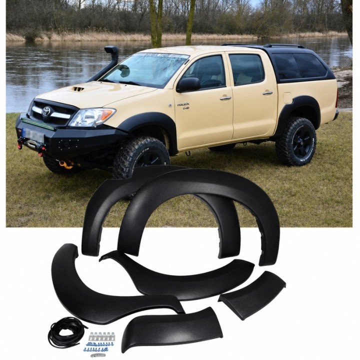 Poszerzenia nadkoli - fender flares - lldpe snakeman 4WD — Toyota Hilux Vigo (SNFF002) - ujęcie 7