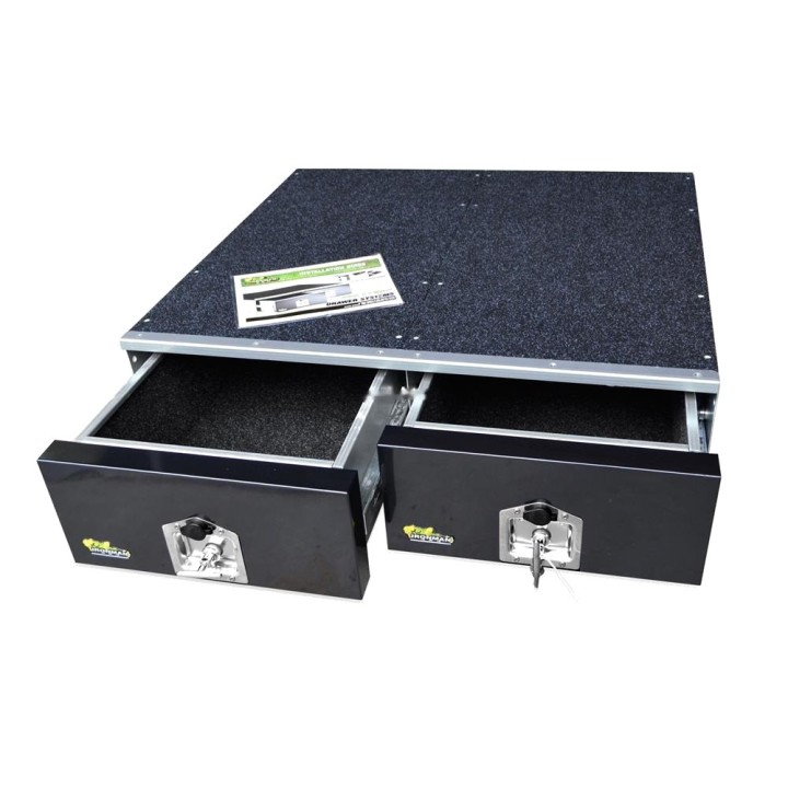 Podwójna szuflada marki IRONMAN4X4 - locksafe WTIN drawers - 900MM (ITD900UC)