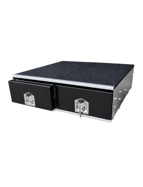 Podwójna szuflada marki IRONMAN4X4 - locksafe WTIN drawers - 900MM (ITD900UC) - ujęcie 3