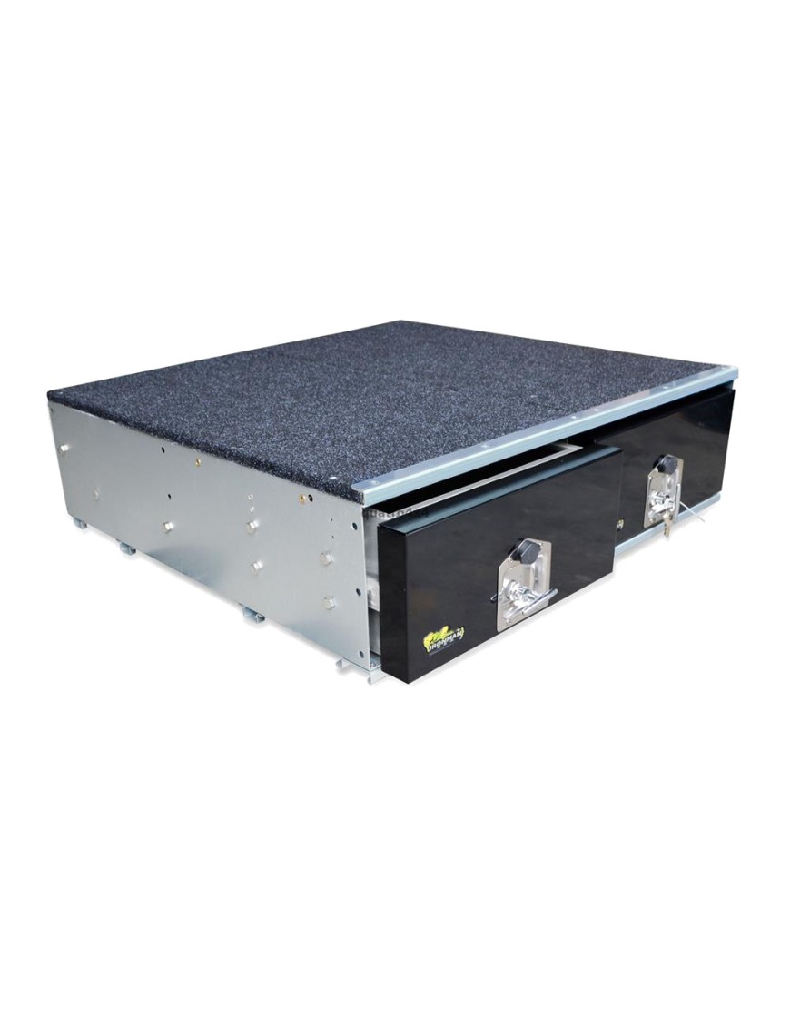 Podwójna szuflada marki IRONMAN4X4 - locksafe WTIN drawers - 900MM (ITD900UC) - ujęcie 4