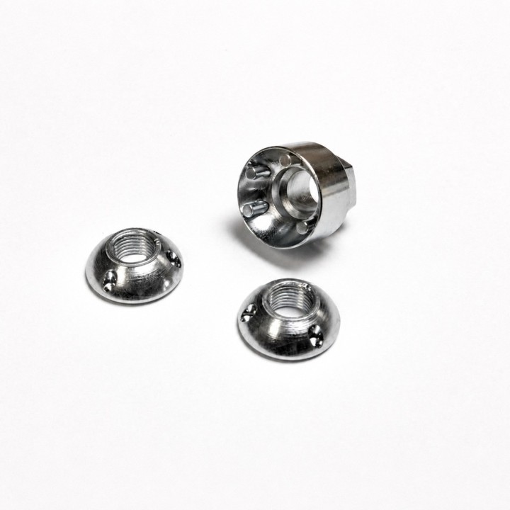 Nakrętki zabezpieczające KC HiLites LKZ Light Lock M8-1.25 — komplet 2 szt. z kluczem
