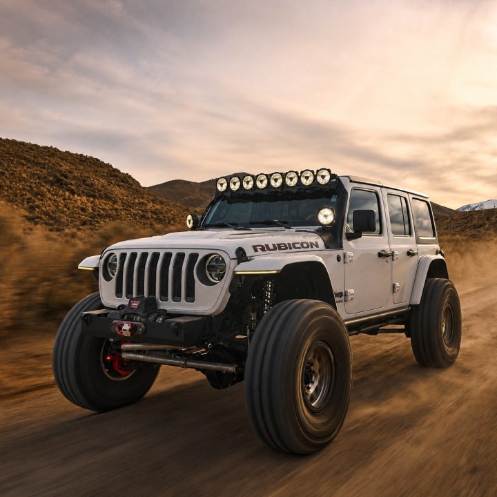 Zestaw lamp KC HiLiTES Gravity Titan 50" — Jeep Wrangler JL 392 / Gladiator Mojave / Gladiator 3.0 Diesel EU - ujęcie 5