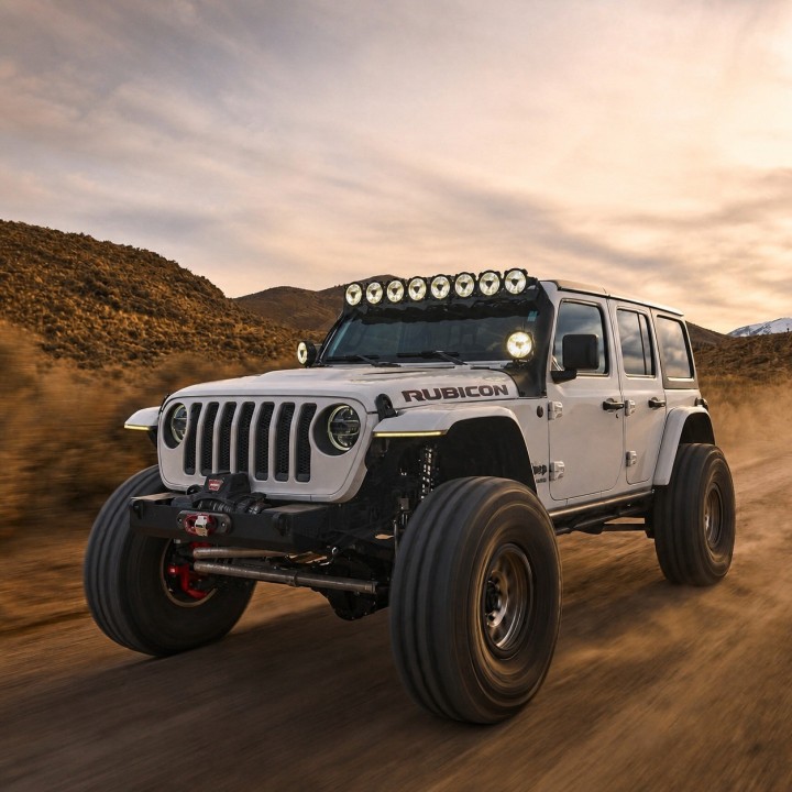 Zestaw lamp KC HiLiTES Gravity Titan 50" – Jeep Wrangler JL 4xe 2018–2024 - ujęcie 5