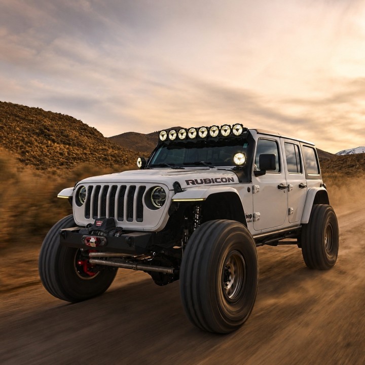 Zestaw lamp KC HiLiTES Gravity Titan 50" — Jeep Wrangler JK 2007–2017 - ujęcie 5