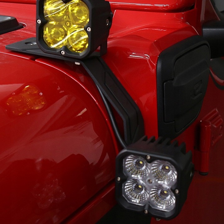 Mocowania lamp na podszybiu – Jeep Wrangler JL / JLU / 4xe i Gladiator JT (USA) - ujęcie 2