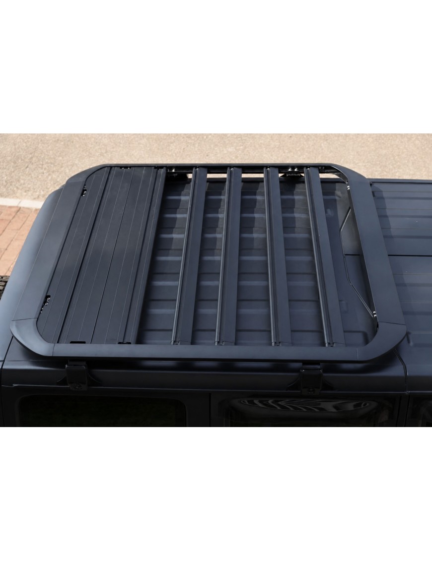 Bagażnik dachowy aluminiowy z drabinką – Jeep Wrangler JLU 2018+