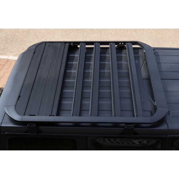 Bagażnik dachowy aluminiowy z drabinką – Jeep Wrangler JLU 2018+ - ujęcie 2