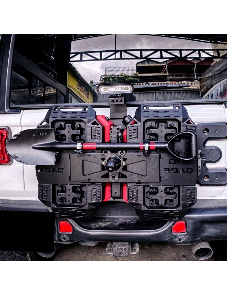 Mocowanie ekwipunku z wyposażeniem Jeep Wrangler JL / JLU 2018-2023 i JK / JKU 2007-2017