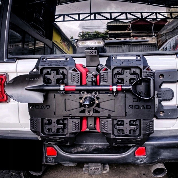 Mocowanie ekwipunku z wyposażeniem Jeep Wrangler JL / JLU 2018-2023 i JK / JKU 2007-2017