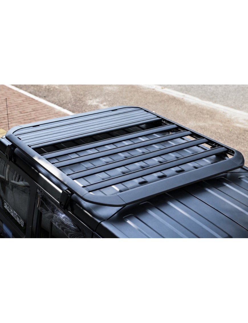 Bagażnik dachowy aluminiowy z drabinką – Jeep Wrangler JLU 2018+