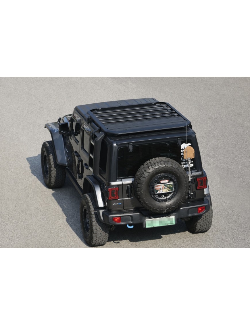 Bagażnik dachowy aluminiowy z drabinką – Jeep Wrangler JLU 2018+