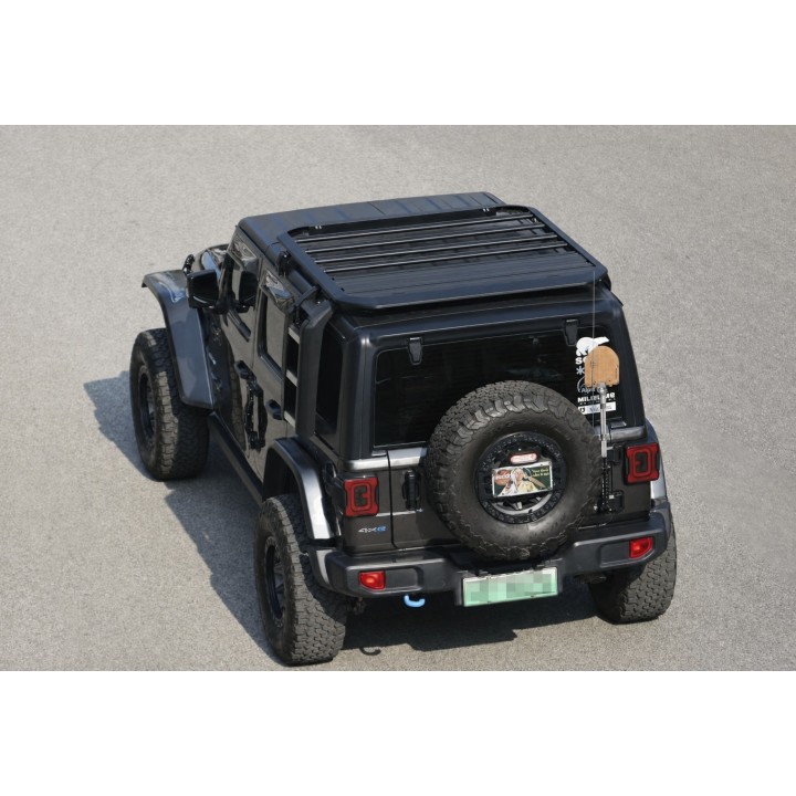 Bagażnik dachowy aluminiowy z drabinką – Jeep Wrangler JLU 2018+ - ujęcie 4