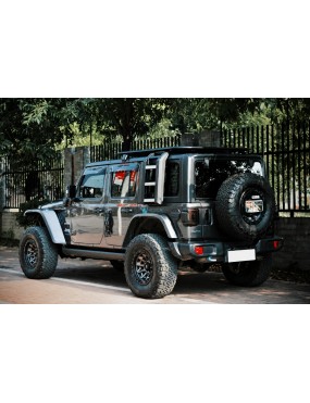 Bagażnik dachowy aluminiowy z drabinką – Jeep Wrangler JLU 2018+