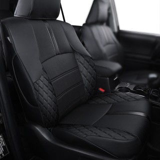 Pokrowce foteli Jeep Wrangler JLU 4D 2018+ — czarne z grafitowymi wstawkami