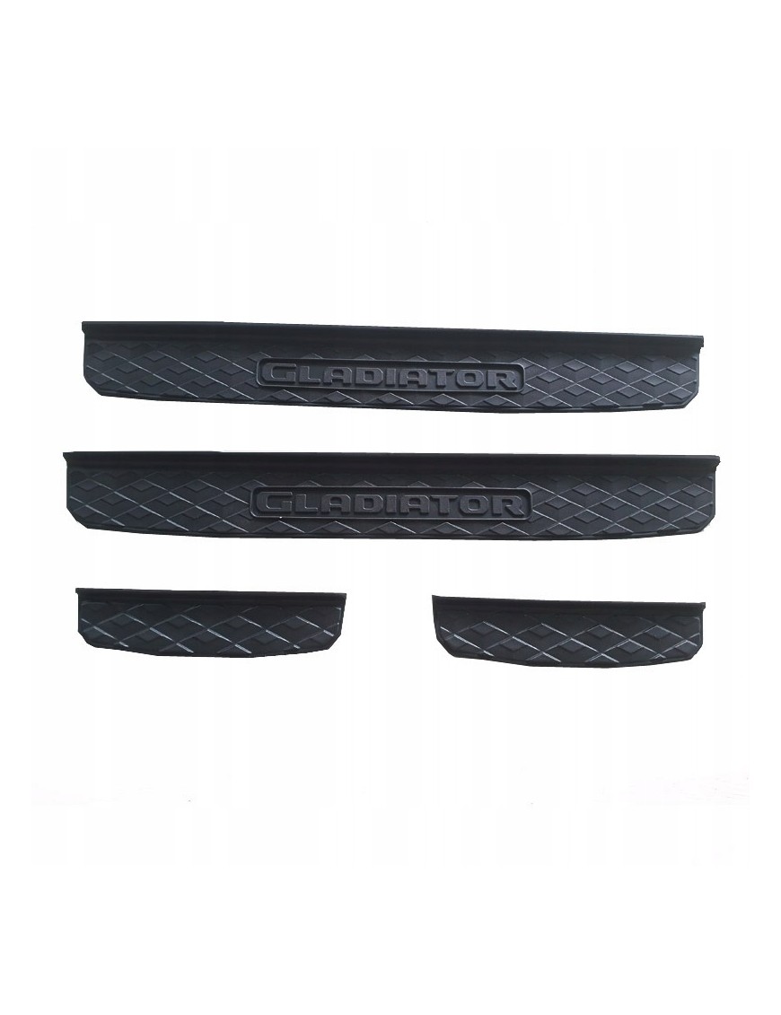 Listwy progowe Jeep Gladiator JT 2020+ — komplet, czarne