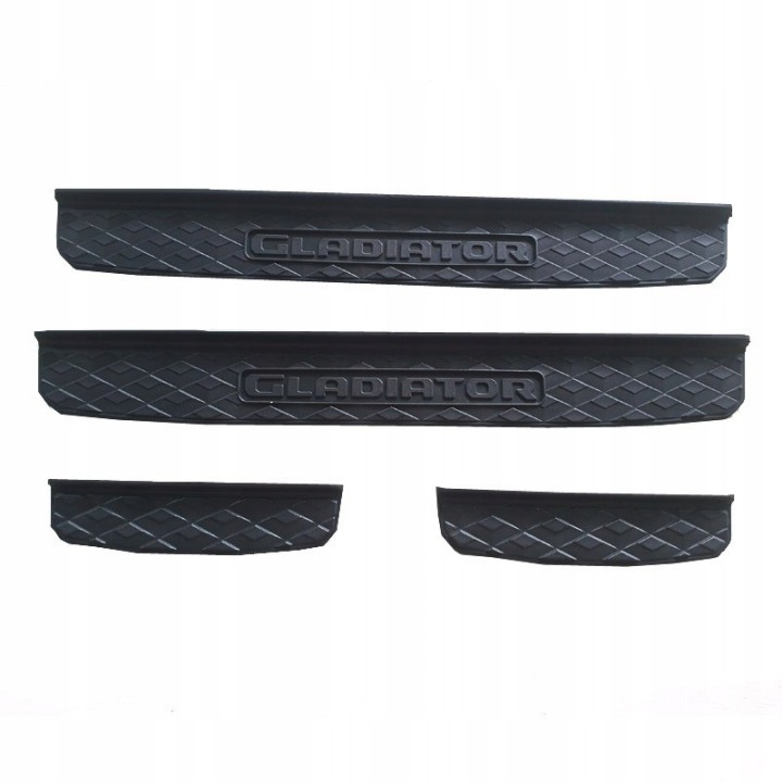 Listwy progowe Jeep Gladiator JT 2020+ — komplet, czarne