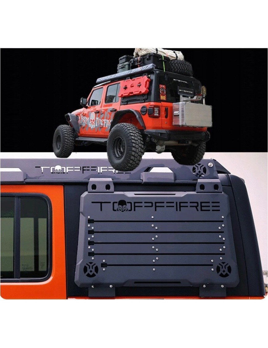 Panele bocznych szyb TopFire komplet P+L Jeep Wrangler JLU 2018-2022